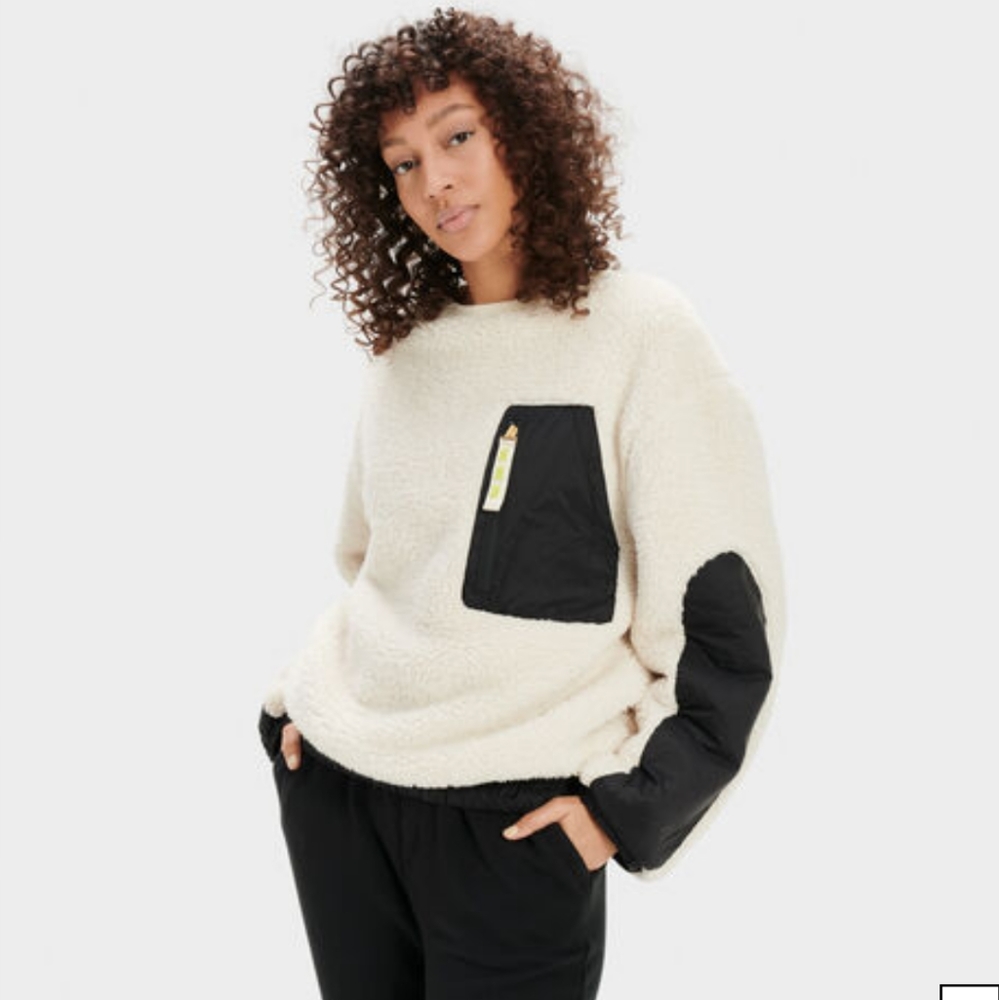 UGG Niko Sherpa Crewneck Sweater